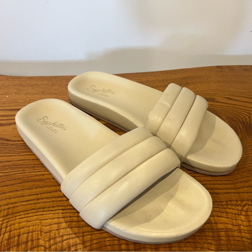 Seychelles Women's Cream Slide Slippers